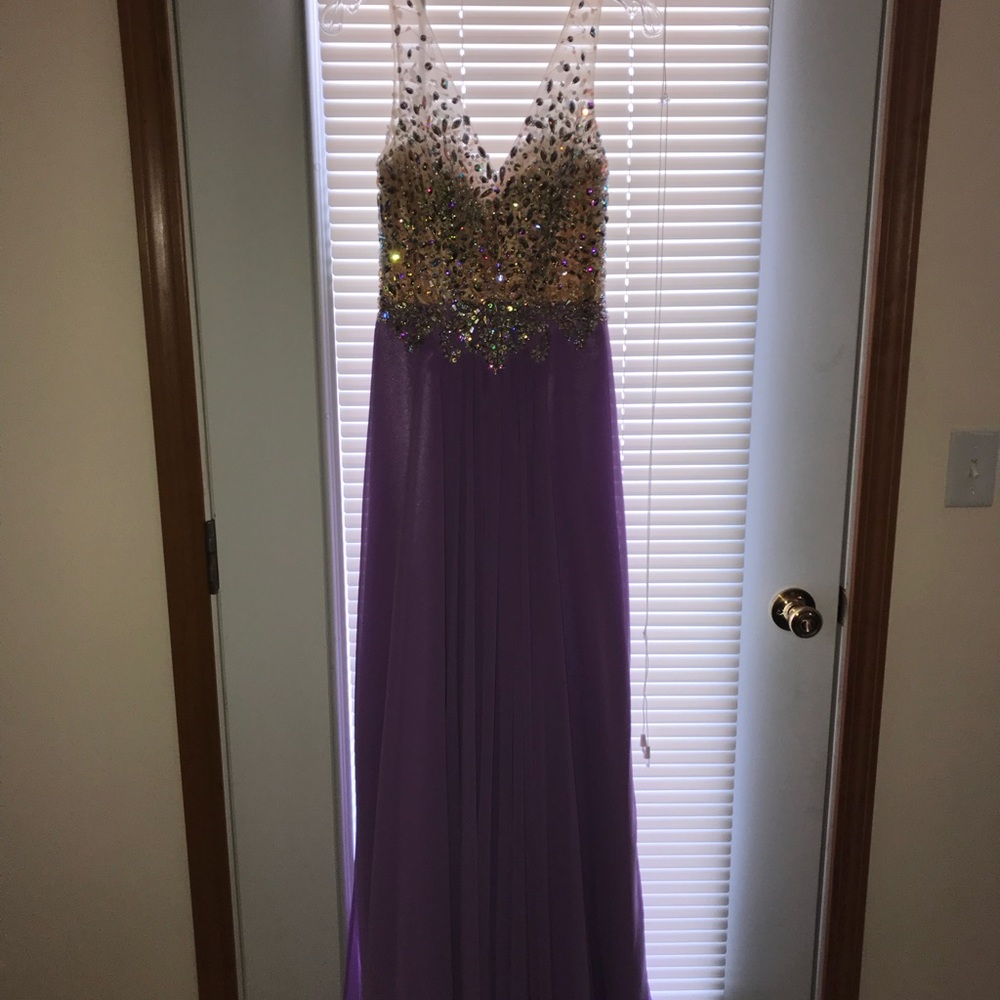 Beautiful purple prom dress